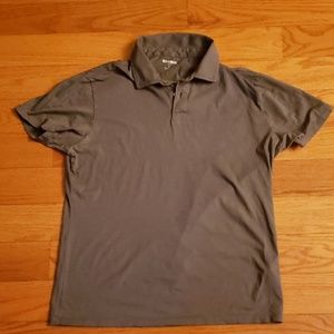 Gray Bonobos Superfine Short Sleeve Polo Medium